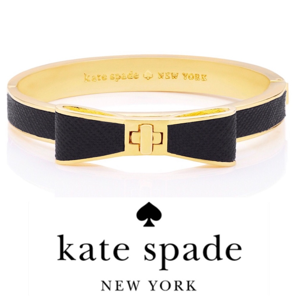Kate Spade Mahogany Hinged Leather Bangle